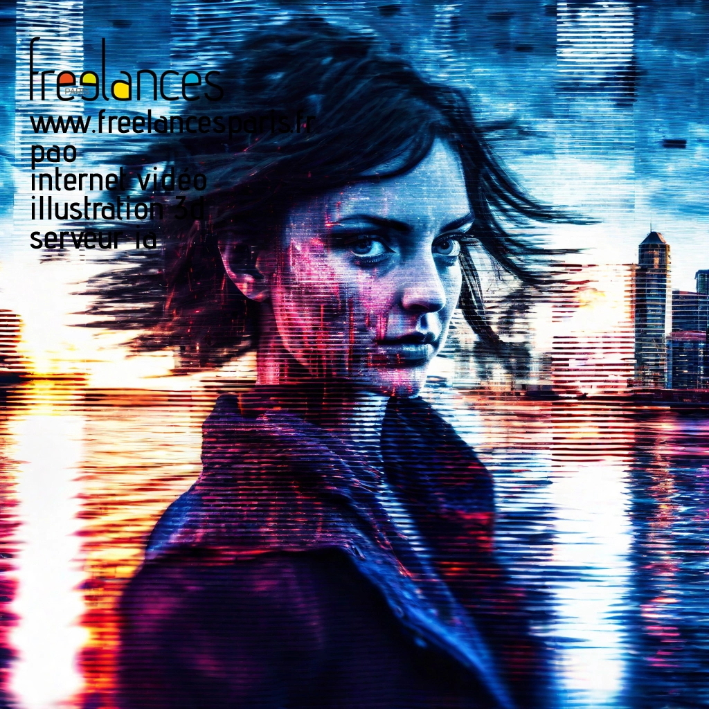 Pao mise en page internet vidéo illustration 3d serveur IA générative AI freelance paris studio de création magazines lzd92bf0